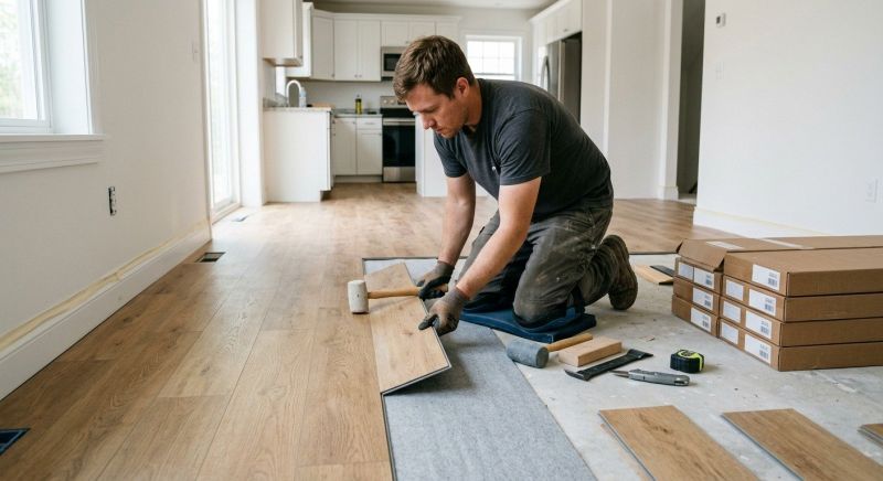 Vinyl Plank Floor Installation in Hunterdon County, NJ